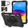 Mobigear SureGrip Xtreme iPad 11 (2025) Plastica rigida / Silicone Back cover + Tracolla + Supporto - Nero