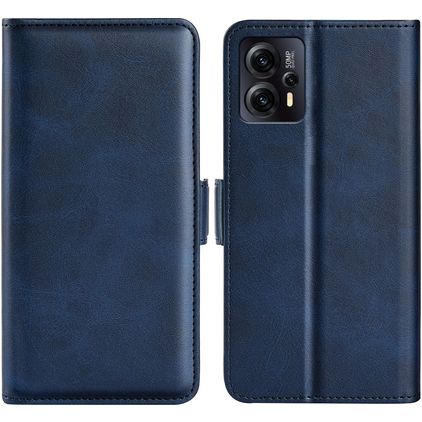 Mobigear Slim Magnet Motorola Moto E13 Plånboksfodral med sedelfack - Mörkblå