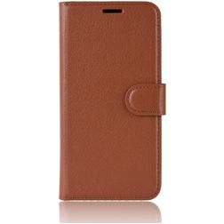 Mobigear Classic Samsung Galaxy A6 Plus (2018) Funda tipo libro Cartera - Coñac
