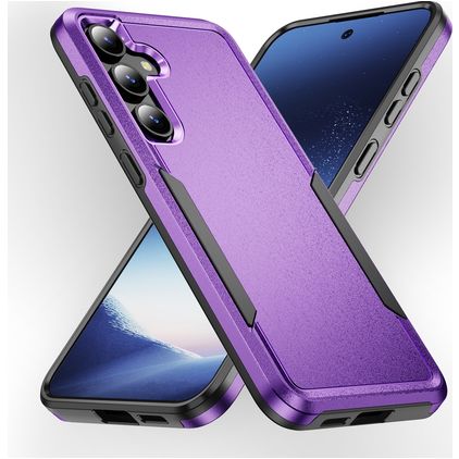 Mobigear Heavy Armor Samsung Galaxy S24 Tvrdý plast Zadní kryt odolný proti nárazům - Fialová