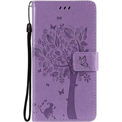 Mobigear Tree Samsung Galaxy S21 Etui z klapką typu portfel - Fioletowy