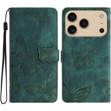 Mobigear Butterfly iPhone 18 Pro Wallet case - Green