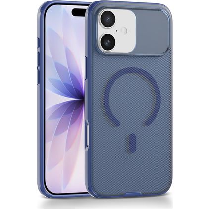Mobigear Shockproof Grip iPhone 17 MagSafe Fodral Hårdplast Skal - Blå