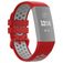 Mobigear Sport Plus Buckle Silikone Fitbit Charge 4 Urrem Spændelås - Rød / Grå
