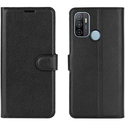 Mobigear Classic OPPO A53s Funda tipo libro Cartera - Negro