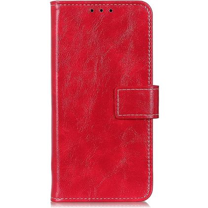 Mobigear Basic Xiaomi Redmi Note 10 5G Funda tipo libro Cartera - Rojo