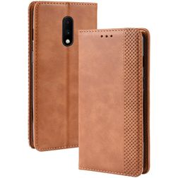Mobigear Sensation OnePlus 7 Funda tipo libro Cartera - Coñac