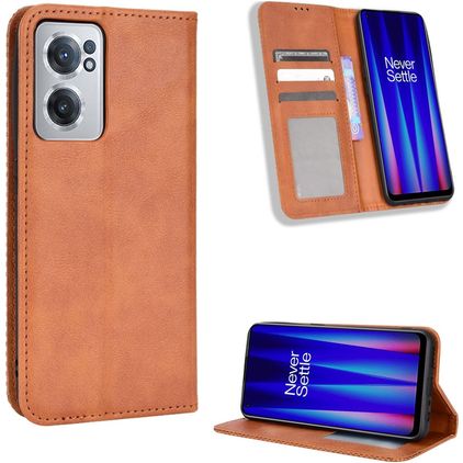 Mobigear Sensation OnePlus Nord CE 2 Funda tipo libro Cartera - Marrón