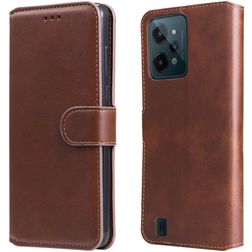 Mobigear Wallet Realme C31 Wallet case - Brown