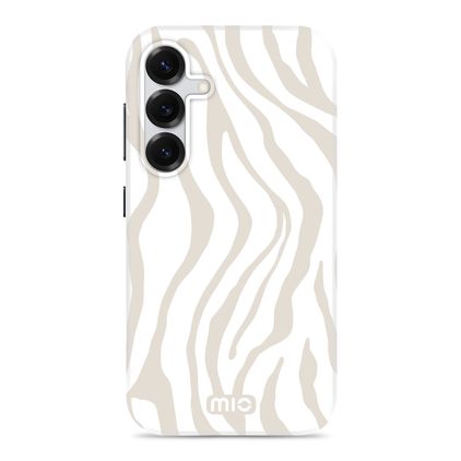 MIO Samsung Galaxy S25 MagSafe Fodral Hårdplast Skal - Sandy Zebra