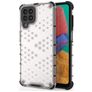 Mobigear Honeycomb Samsung Galaxy M33 Plástico rígido Capa traseira Antichoque - Branco