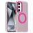 Mobigear Shockproof Samsung Galaxy S24 FE MagSafe Fodral Hårdplast Skal - Rosa