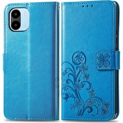 Mobigear Clover Xiaomi Redmi A1 4G Lompakkokotelo + Setelitasku - Sininen