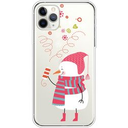 Mobigear Design iPhone 11 Pro TPU flexible Carcasa - Snowman