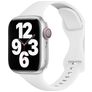 Mobigear Sport Slim Silikoni Apple Watch Ranneke Tappikiinnitys - 49/46/45/44 mm - Valkoinen