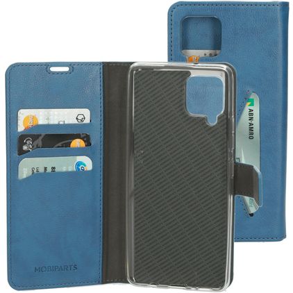 Mobiparts Classic Wallet Samsung Galaxy A42 Wallet case - Steel Blue