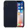 Mobigear Rubber Touch iPhone XS Silikon Skal - Mörkblå
