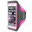 Mobiparts Comfort Fit Uchwyt na telefon do biegania Neopren Etui sportowe Opaska do biegania (max 14 cm x 7 cm) - Neon Pink