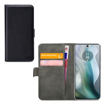 Mobilize Classic Gelly Wallet Motorola Moto E14 Cover a libro portafoglio - Nero