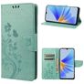 Mobigear Flowers OPPO A17 Etui z klapką typu portfel - Zielony
