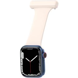 Mobigear Clip Pasek pielęgniarski do Apple Watch Agrafka - 49/46/45/44 mm - Biały
