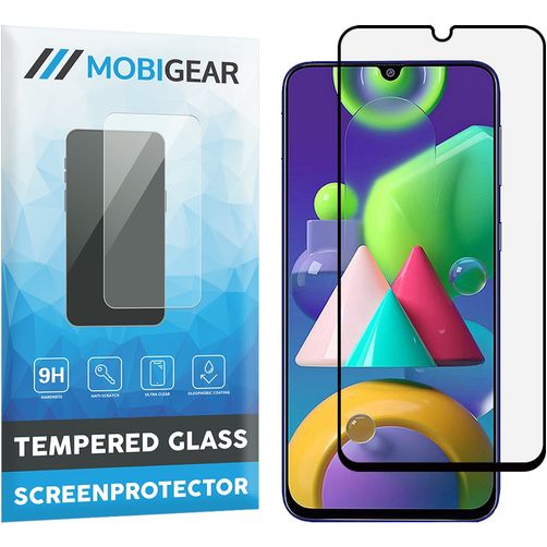 Mobigear Premium Samsung Galaxy M21 Cristal templado Protector de pantalla - Compatible con fundas - Negro