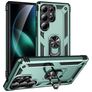 Mobigear Armor ring Samsung Galaxy S25 Ultra Hardcase Etui plecki Wstrząsoodporne z pierścieniem - Zielony