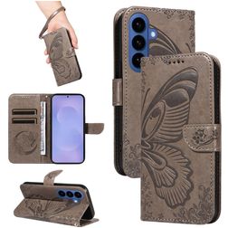 Mobigear Butterfly Samsung Galaxy S26 Plus Plånboksfodral med sedelfack - Grå
