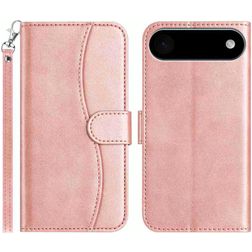 Mobigear S Line iPhone Air Lompakkokotelo + Setelitasku - Ruusukulta