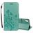 Mobigear Flowers iPhone XR Etui z klapką typu portfel - Turkusowy