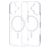 Mobiparts Hardcover Clear iPhone 16 MagSafe Hard Case Back cover - Clear