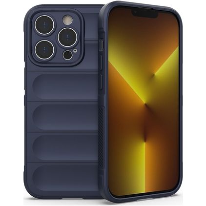 Mobigear Bumpy iPhone 14 Pro Flexibel TPU Skal - Mörkblå