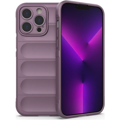 Mobigear Bumpy iPhone 14 Pro Max TPU flexible Carcasa - Morado