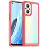 Mobigear Crystal OPPO Reno 7 Lite Plástico rígido Capa traseira - Transparente / Vermelho