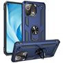 Mobigear Armor Ring Xiaomi Mi 11 Lite Plástico rígido Capa traseira Antichoque com anel - Azul