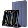 Mobigear Tri-Fold Gel iPad Pro 11 Inch (2025) TPU / Leatherette Wallet case + Stylus Holder - Purple