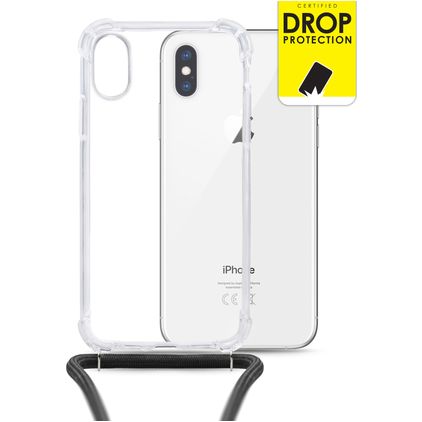 My Style Loop Transparente iPhone XS TPU flexível Capa com cordão - Transparente