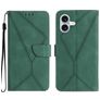 Mobigear Stitch iPhone 17 Cover a libro portafoglio - Verde