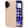 Mobiparts Slim Line iPhone 16 MagSafe Hårdt Bagsidecover - Dune Sand