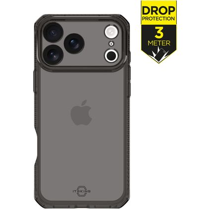 ITSKINS Level 2 SpectrumClear R iPhone 17 Pro TPU flexível Capa traseira Antichoque - Smoke