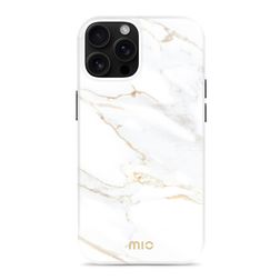 MIO iPhone 16 Pro Max MagSafe Funda Plástico rígido Carcasa - White Marble