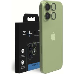 Elite iPhone 17 Tempered Glass Camera Lens Protector - Case Friendly - Green