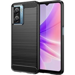 Mobigear Brushed Slim Realme Narzo 50 5G Elastyczne TPU Etui plecki - Czarny