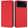 Mobigear Frosted Flip iPhone 18 Pro Funda tipo libro Cartera - Rojo