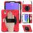 Mobigear SureGrip XGuard iPad Mini 6 (2021) Case Plastic / Silicone Back cover + Stylus Holder + Shoulder Strap + Stand - Red