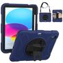 Mobigear SureGrip iPad 10 (2022) Capa Plástico rígido / Silicone Capa traseira + Suporte para caneta stylus + Alça de ombro + Suporte - Preto / Azul