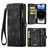 CaseMe 008 iPhone 15 Pro Max Funda tipo libro 2 en 1 con carcasa extraíble Cartera - Negro