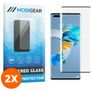 Mobigear Curved Huawei Mate 40 Pro Cristal templado Protector de pantalla - Compatible con fundas - Negro (pack de 2)