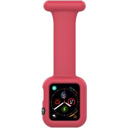Mobigear Clip Case Hoitajan kellokiinnike Apple Watch Ranneke Hakaneula - 46/45/44 mm - Punainen
