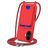 Mobigear Lanyard Card iPhone 17 Silikone Cover med snor og kortholder - Rød